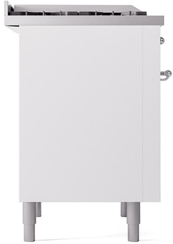 Ilve UP36FQNMPWHC White With Chrome Trim