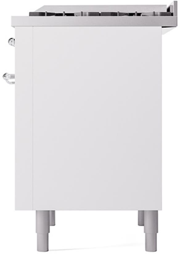 Ilve UP36FQNMPWHC White With Chrome Trim