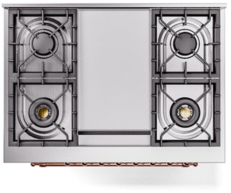 Ilve UP36FQNMPWHP White With Copper Trim