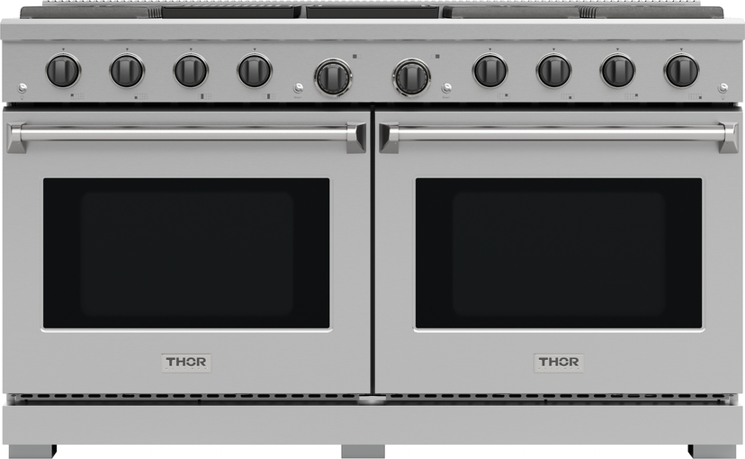 Thor LRG60ELP 60" 9.6 cu. ft. Professional Natural Gas Range wit...