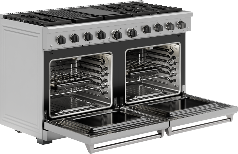 Thor LRG60ELP 60" 9.6 cu. ft. Professional Natural Gas Range wit...