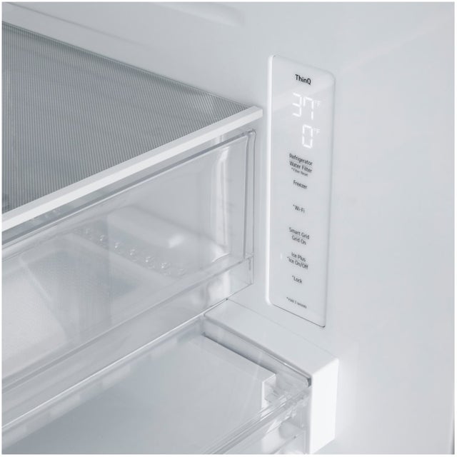 LG LF25H6330D 33 Inch Smart French Door Refrigerator with 24.5 c...