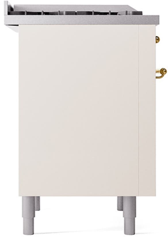 Ilve UP36FQNMPAWG Antique White With Brass Trim