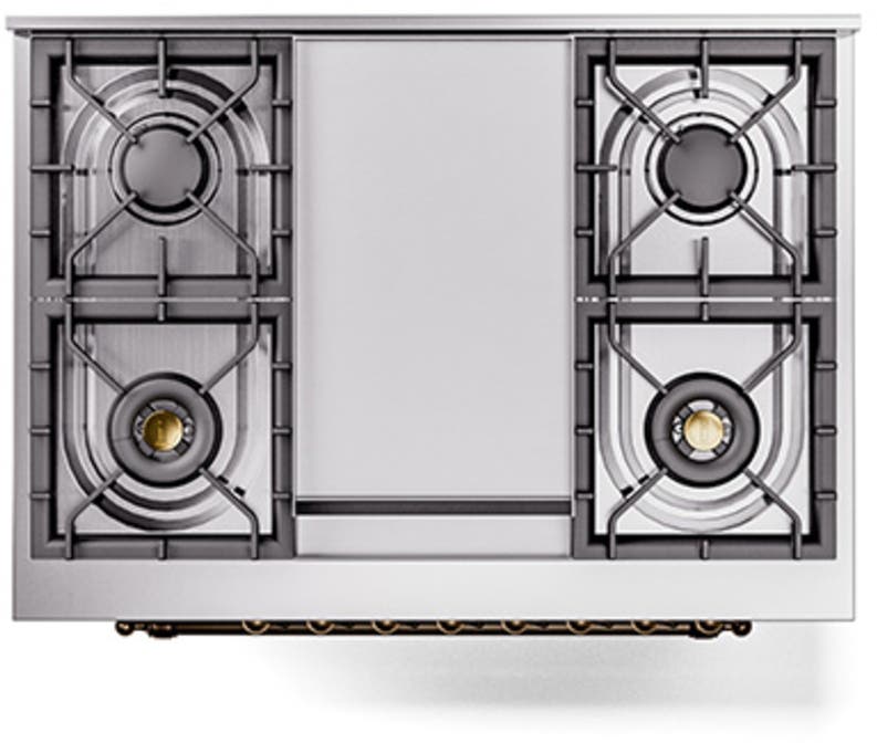 Ilve UP36FQNMPBUB Burgundy With Bronze Trim