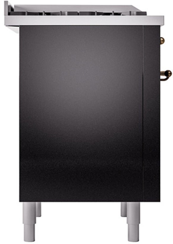 Ilve UP36FQNMPBKB Nostalgie 36 Inch Dual Fuel Range with 6 Sealed Bu...