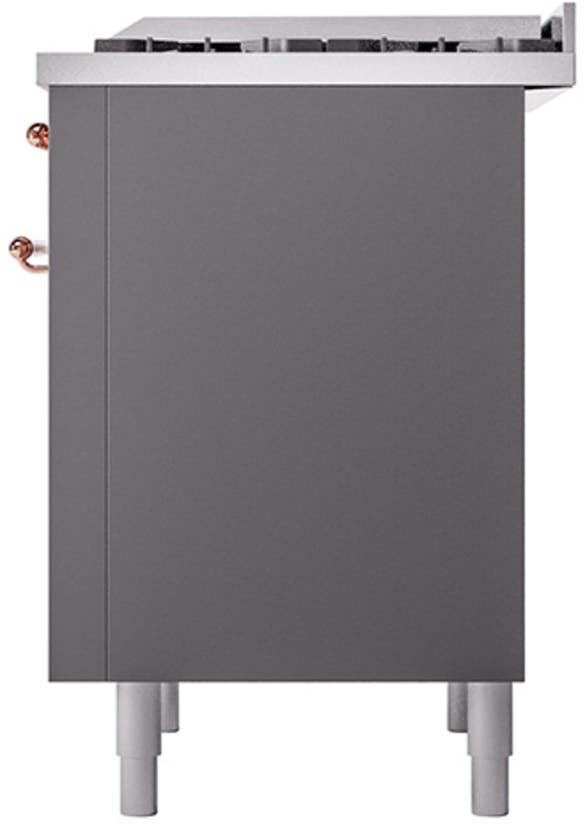 Ilve UP36FQNMPMGP Graphite Matte With Copper Trim