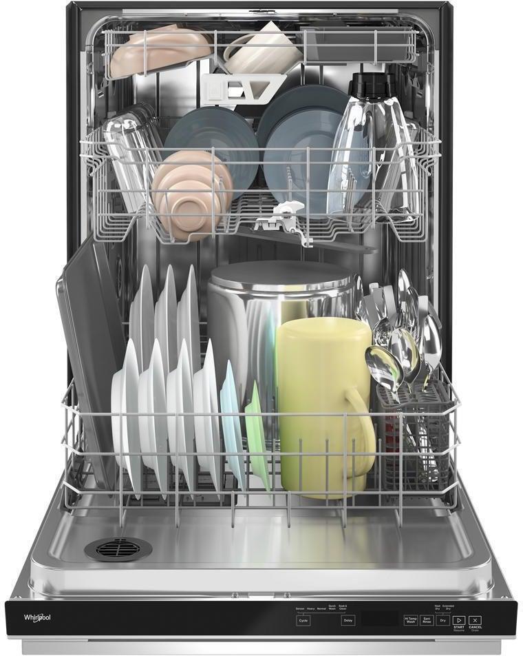 Whirlpool WDTS7024RZ 24 Inch Stainless Steel Tub Dishwasher With Global...