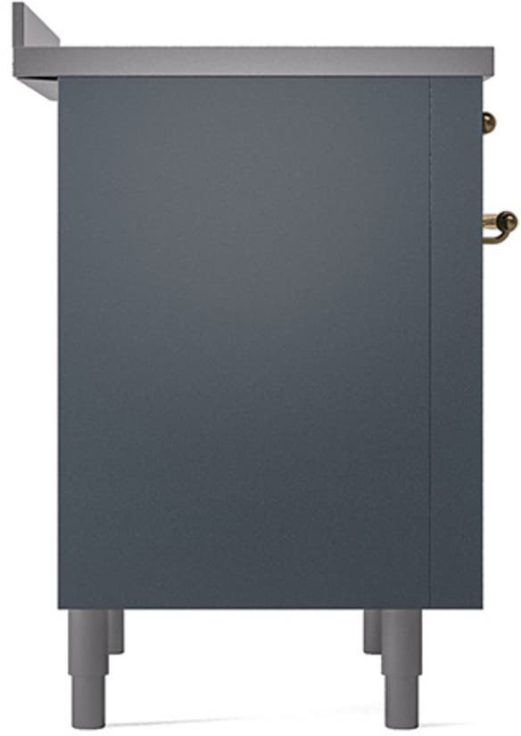 Ilve UNI366QNMPBGG Blue Grey With Brass Knobs