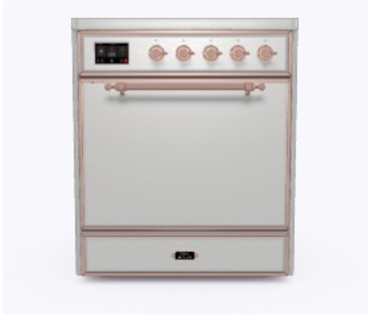 Ilve UMI30QNE3SSP Stainless Steel W/ Copper Trim