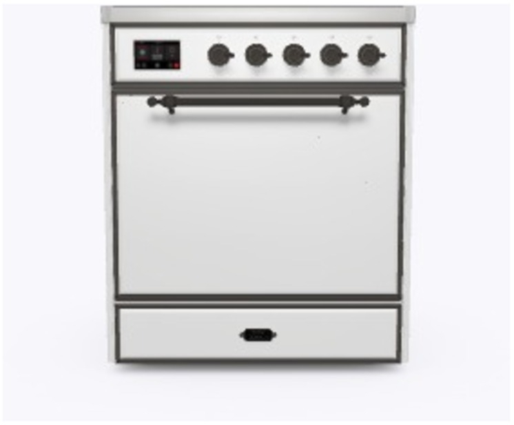 Ilve UMI30QNE3WHB White W/ Bronze Trim