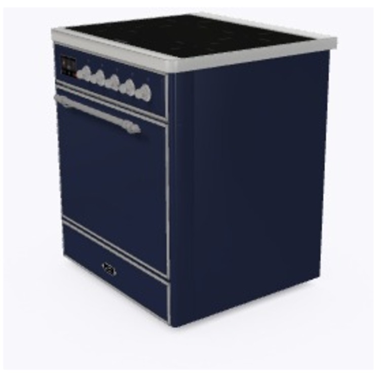 Ilve UMI30QNE3MBC Midnight Blue W/ Chrome Trim