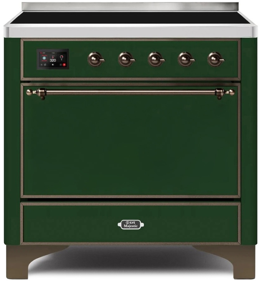 Ilve UMI09QNS3EGB Emerald Green W/ Bronze Trim