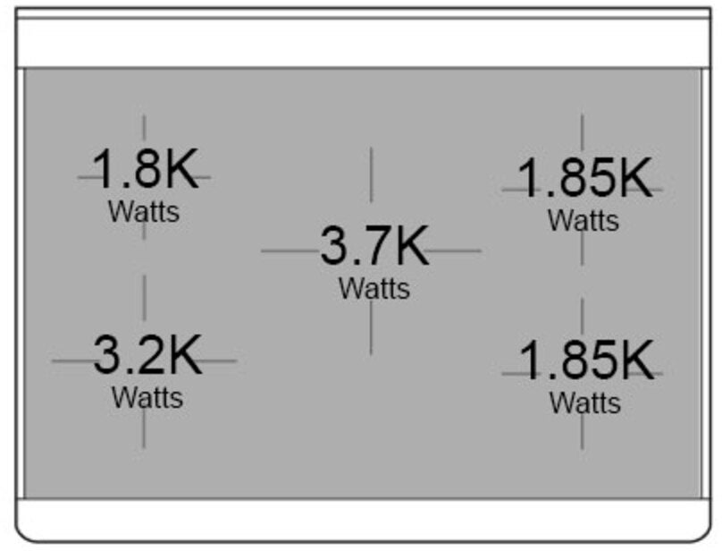 Ilve UMI09NS3SSC 36" Freestanding Electric Induction Range w/ 5 Ele...