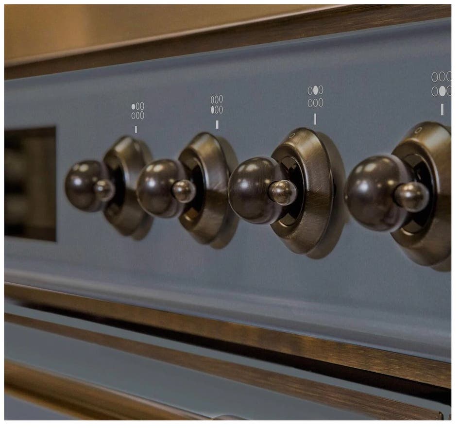 Ilve UMI09NS3BGB Blue Grey W/ Bronze Trim