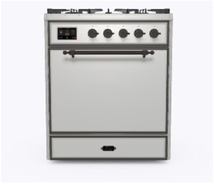 Ilve UM30DQNE3SSB Natural Gas In Stainless Steel W/ Bronze Trim