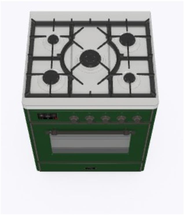 Ilve UM30DNE3EGB Natural Gas In Emerald Green W/ Bronze Trim
