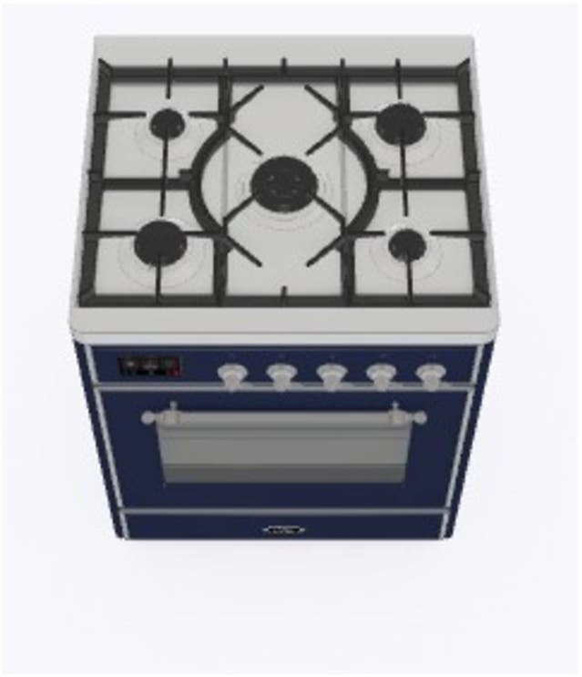 Ilve UM30DNE3MBCLP Liquid Propane In Midnight Blue W/ Chrome Trim