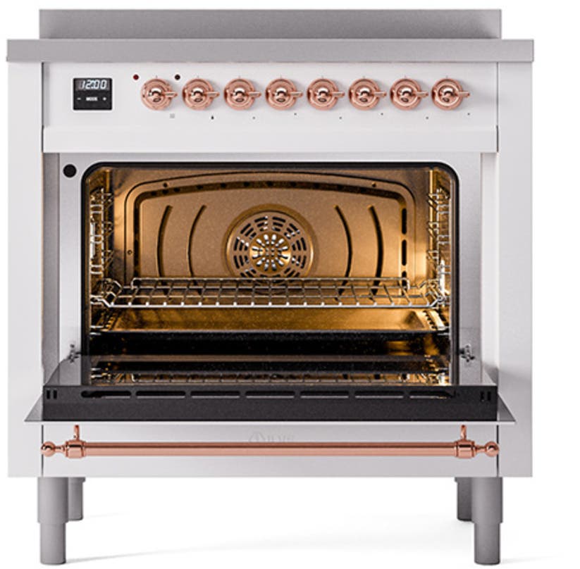 Ilve UPI366QNMPWHP White With Copper Trim
