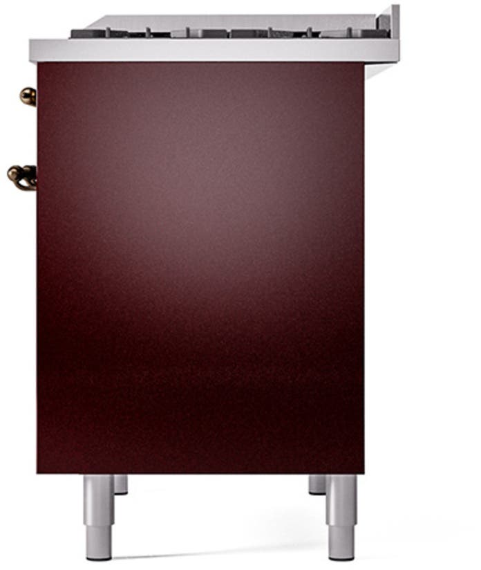 Ilve UPD40FQNMPBUB Burgundy With Bronze Trim