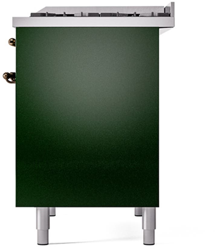 Ilve UPD40FQNMPEGBLP Emerald Green With Bronze Trim, Lp