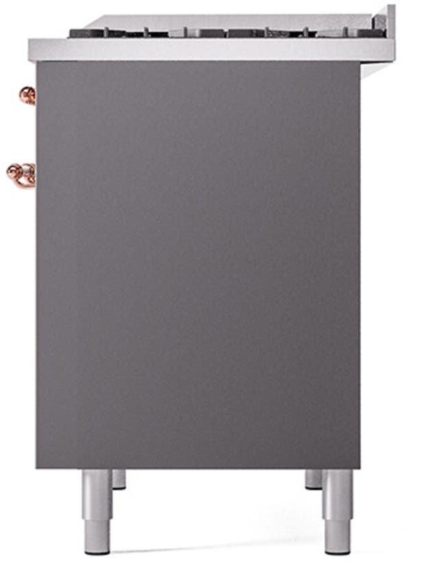 Ilve UPD40FQNMPMGPLP Graphite Matte With Copper Trim, Lp