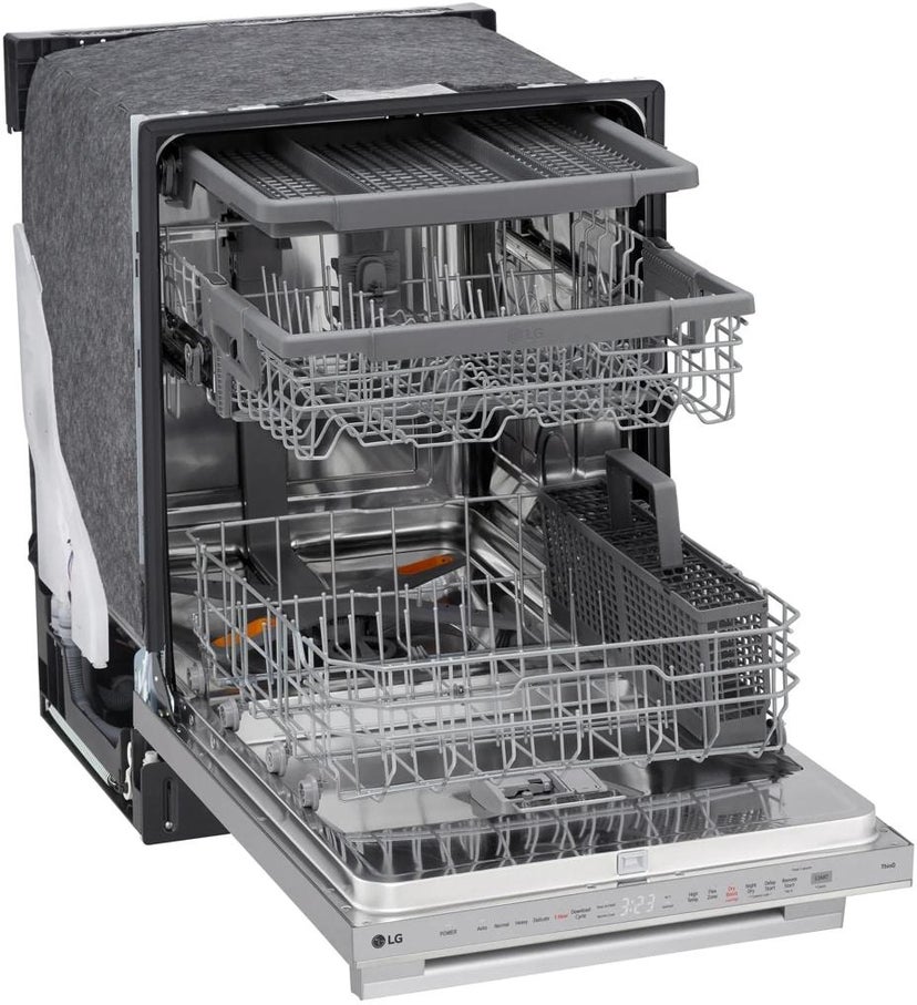 LG LDTH555NS Top Control Smart Dishwasher with LG Designed Towe...