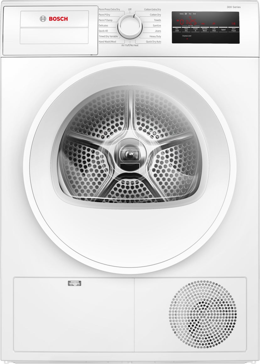 Bosch WPA12100UC 300 Series Condensation Dryer: White