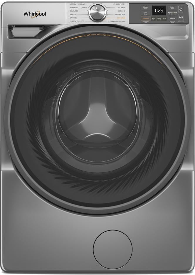 Whirlpool WFW5720RR 27 Inch Smart Front Load Washer Radiant Silver