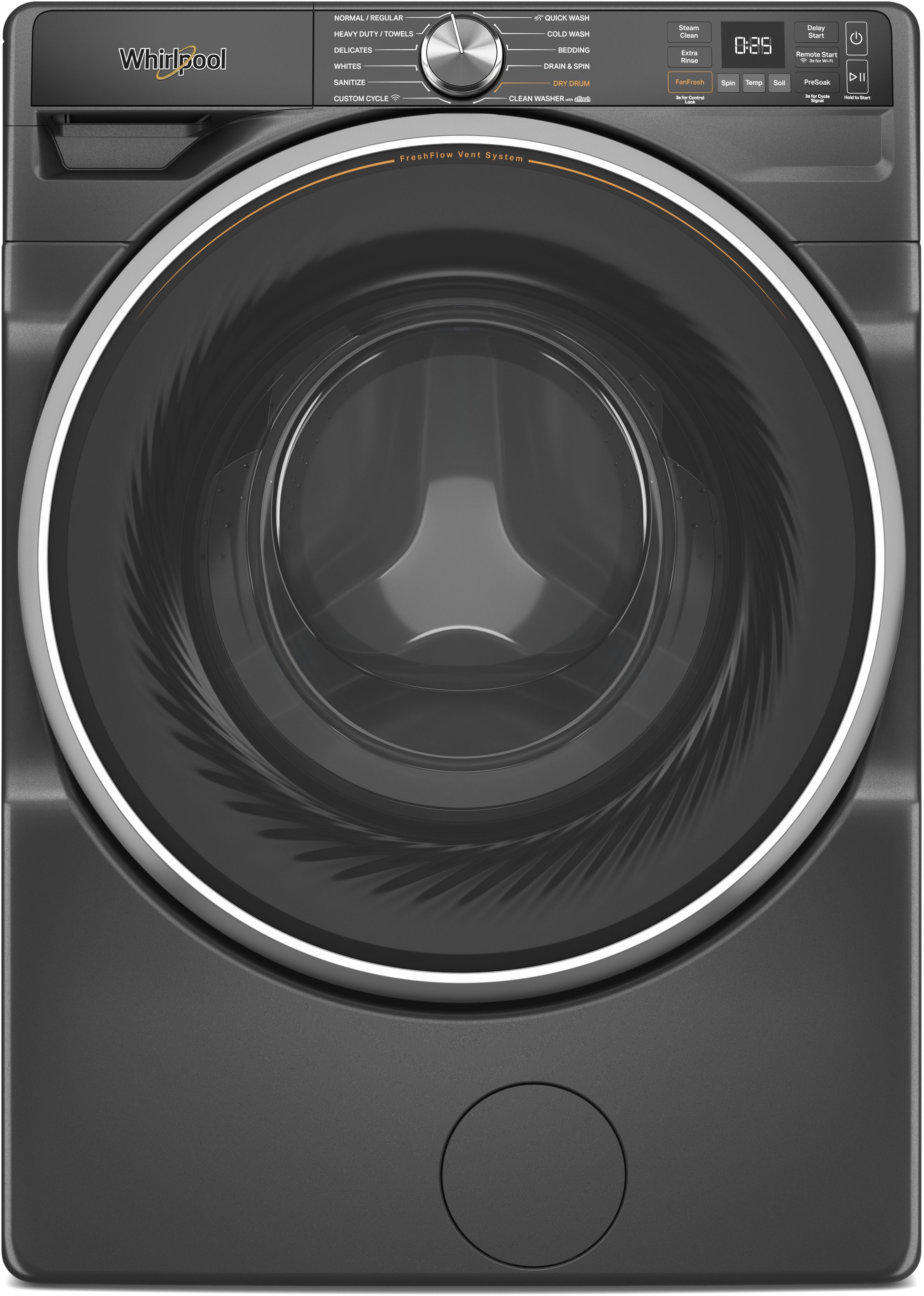 Whirlpool Front Load Washer and Electric Dryer Pair in Volcano