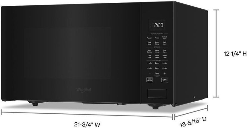 Whirlpool WMCS7022RB 1.6 cu. ft. Sensor Cooking Countertop Microwave: B...