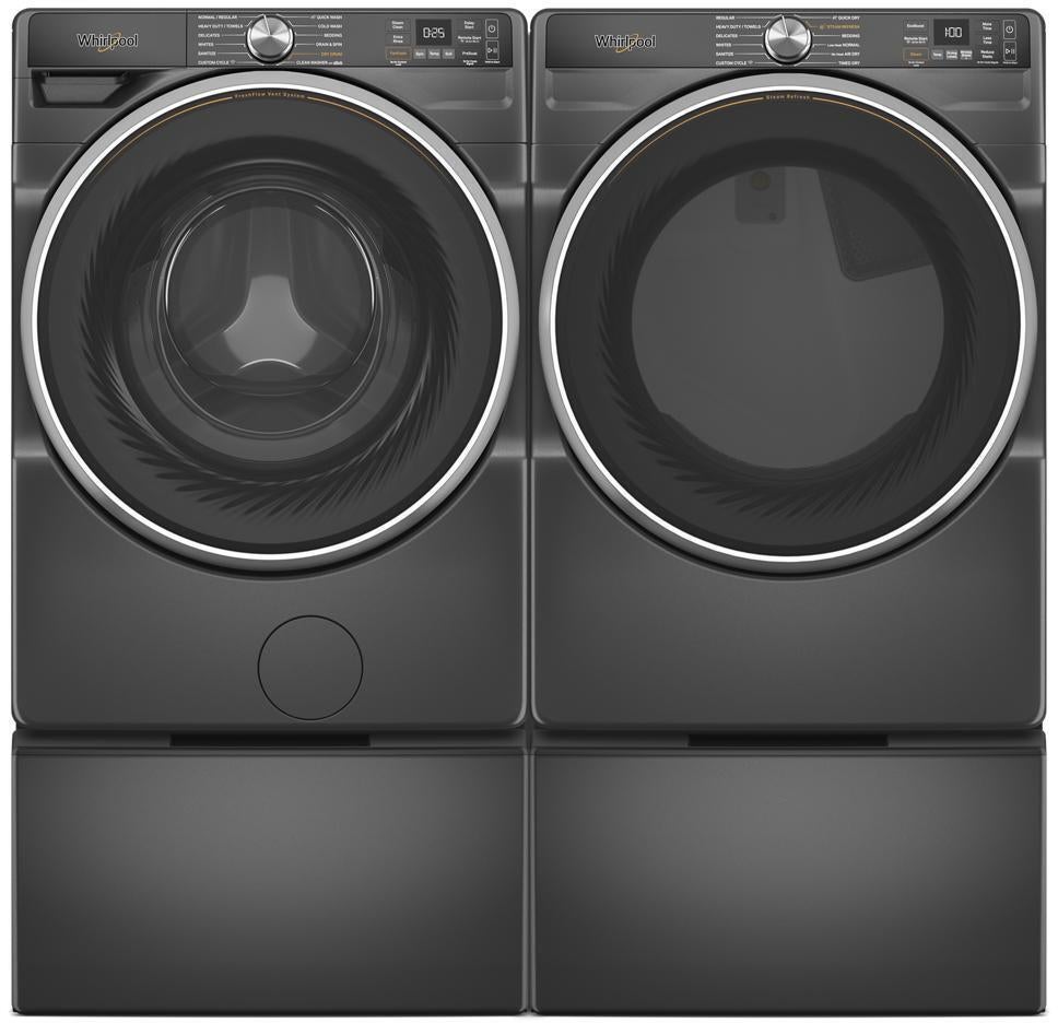 Whirlpool WGD6720RU 27 Inch Smart Gas Dryer Volcano Black