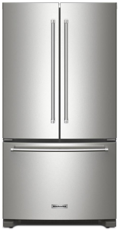 KitchenAid KRFC136RPS 36 Inch Freestanding Counter-Depth French Door Ref...