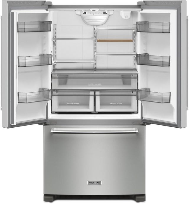 KitchenAid KRFC136RPS 36 Inch Freestanding Counter-Depth French Door Ref...