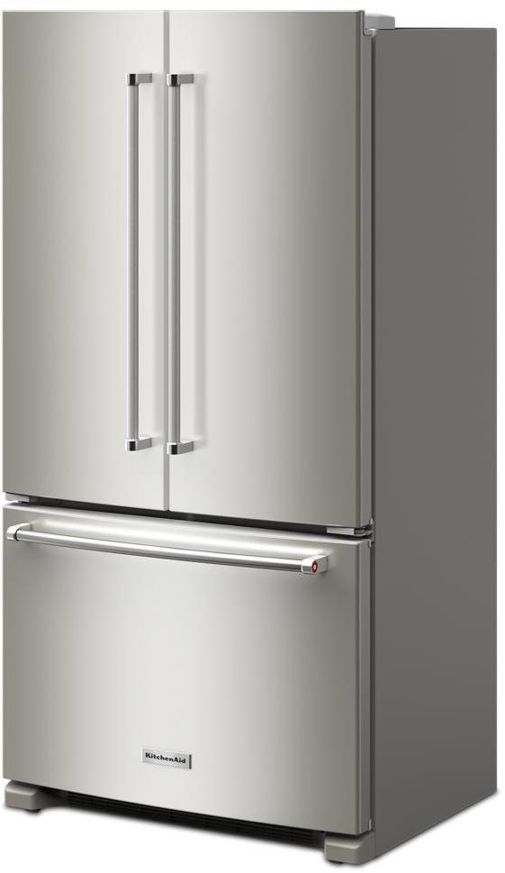 KitchenAid KRFC136RPS 36 Inch Freestanding Counter-Depth French Door Ref...