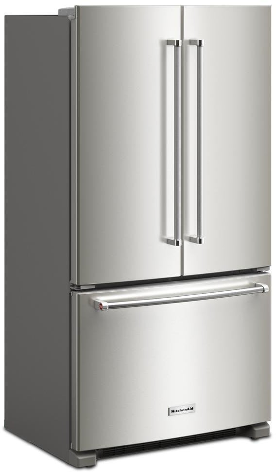 KitchenAid KRFC136RPS 36 Inch Freestanding Counter-Depth French Door Ref...