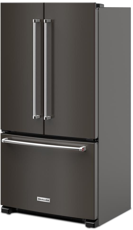 KitchenAid KRFC136RBS 36 Inch Freestanding Counter-Depth French Door Ref...