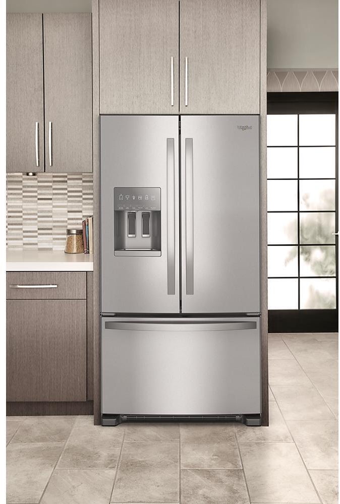 Whirlpool WRFF3436RZ 36 Inch, 25.2 Cu. Ft., Full-Depth, French Door Bot...