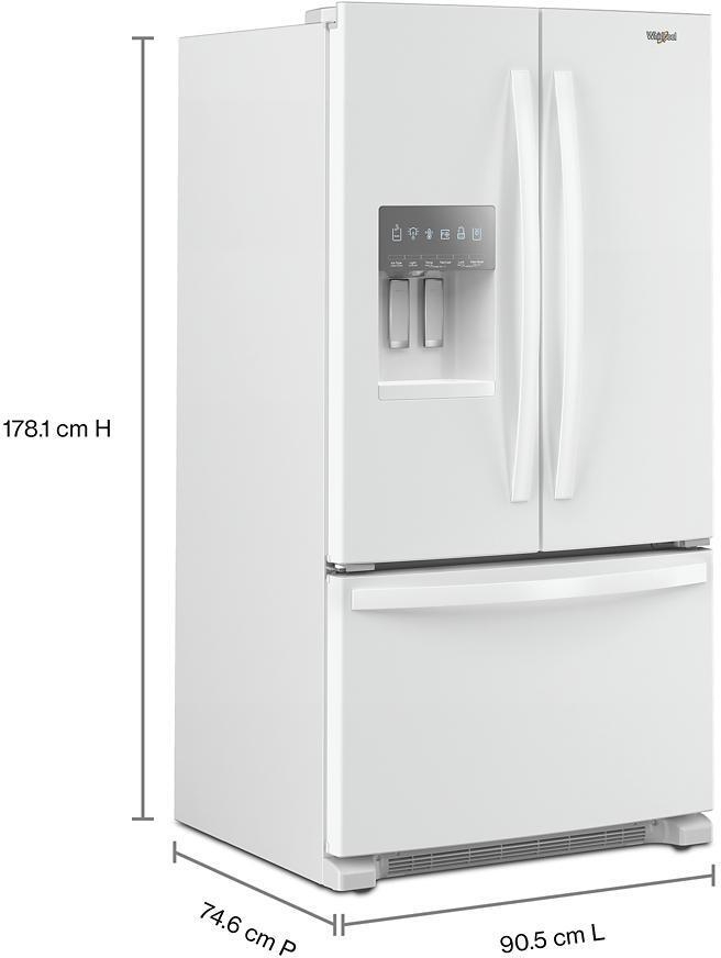 Whirlpool WRFF3436RW White