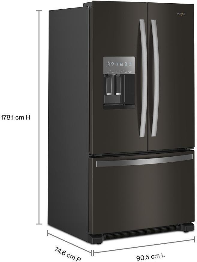 Whirlpool WRFF3436RV Fingerprint-Resistant Black Stainless Steel