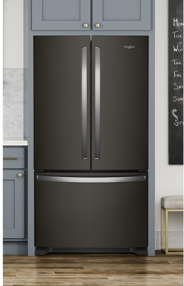 Whirlpool WRFF3236RV 36 Inch, 25.2 Cu. Ft., Full-Depth, French Door Bot...