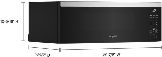 Whirlpool WMML5530RZ 1.1 Cu. Ft. Low Profile Microwave Hood Combination...