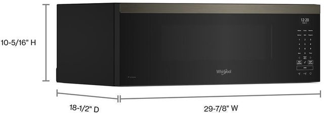 Whirlpool WMML5530RV 1.1 Cu. Ft. Low Profile Microwave Hood Combination...