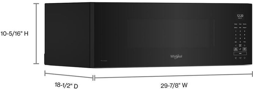 Whirlpool WMML5530RB 1.1 Cu. Ft. Low Profile Microwave Hood Combination...