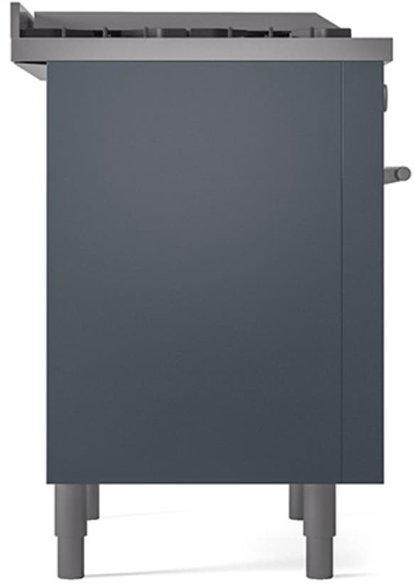 Ilve UP36FQMPBGLP Blue Grey With Satin Trim, Lp