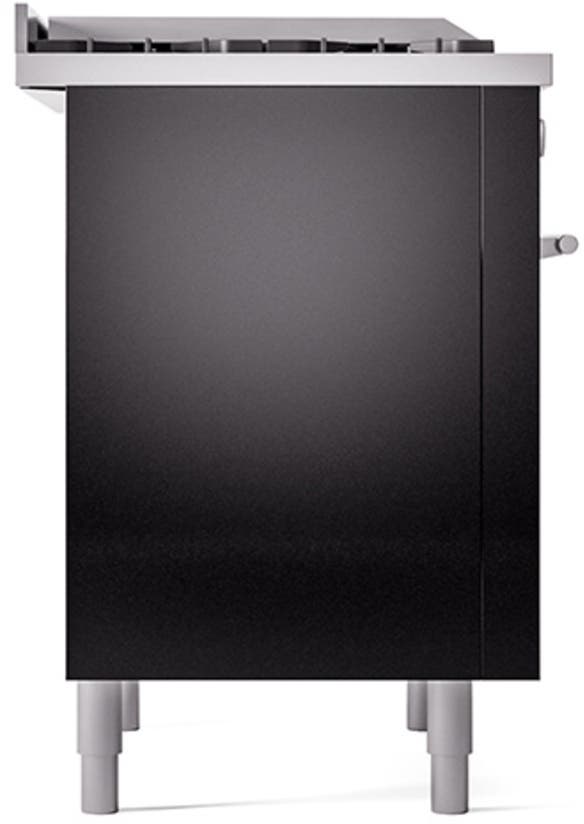 Ilve UP36FQMPBKLP Glossy Black With Satin Trim, Lp
