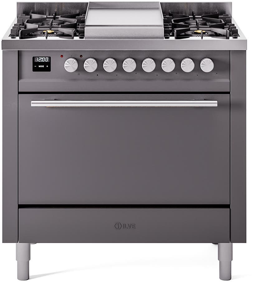 Ilve UP36FQMPMG Graphite Matte With Satin Trim