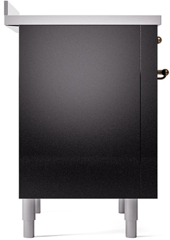 Ilve UNI366QNMPBKB Glossy Black With Bronze Knobs