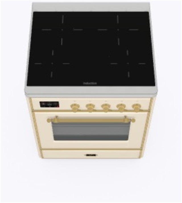 Ilve UMI30NE3AWG 30" Freestanding Electric Induction Range w/ 4 Ele...