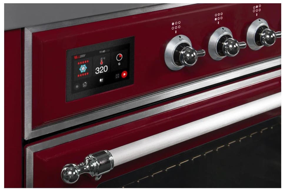 Ilve UMI09NS3BUC Burgundy W/ Chrome Trim