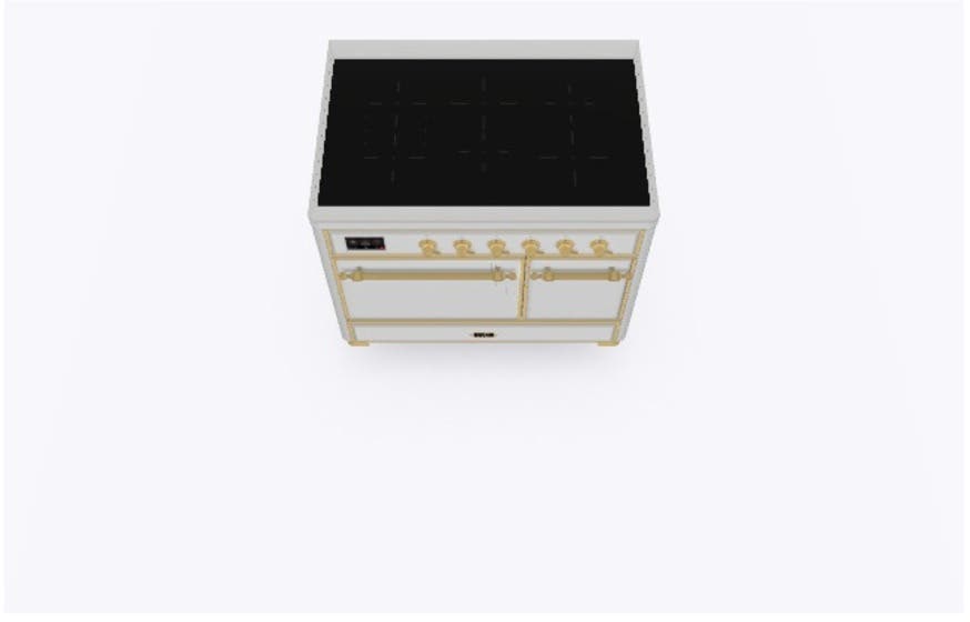 Ilve UMDI10QNS3SSG Stainless Steel W/ Brass Trim